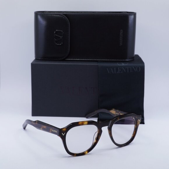 Valentino V-TALE II VLX-139B Aviator Eyeglasses 52mm - Havana - Picture 8 of 10